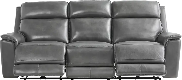 2 pc dual power reclining sofa