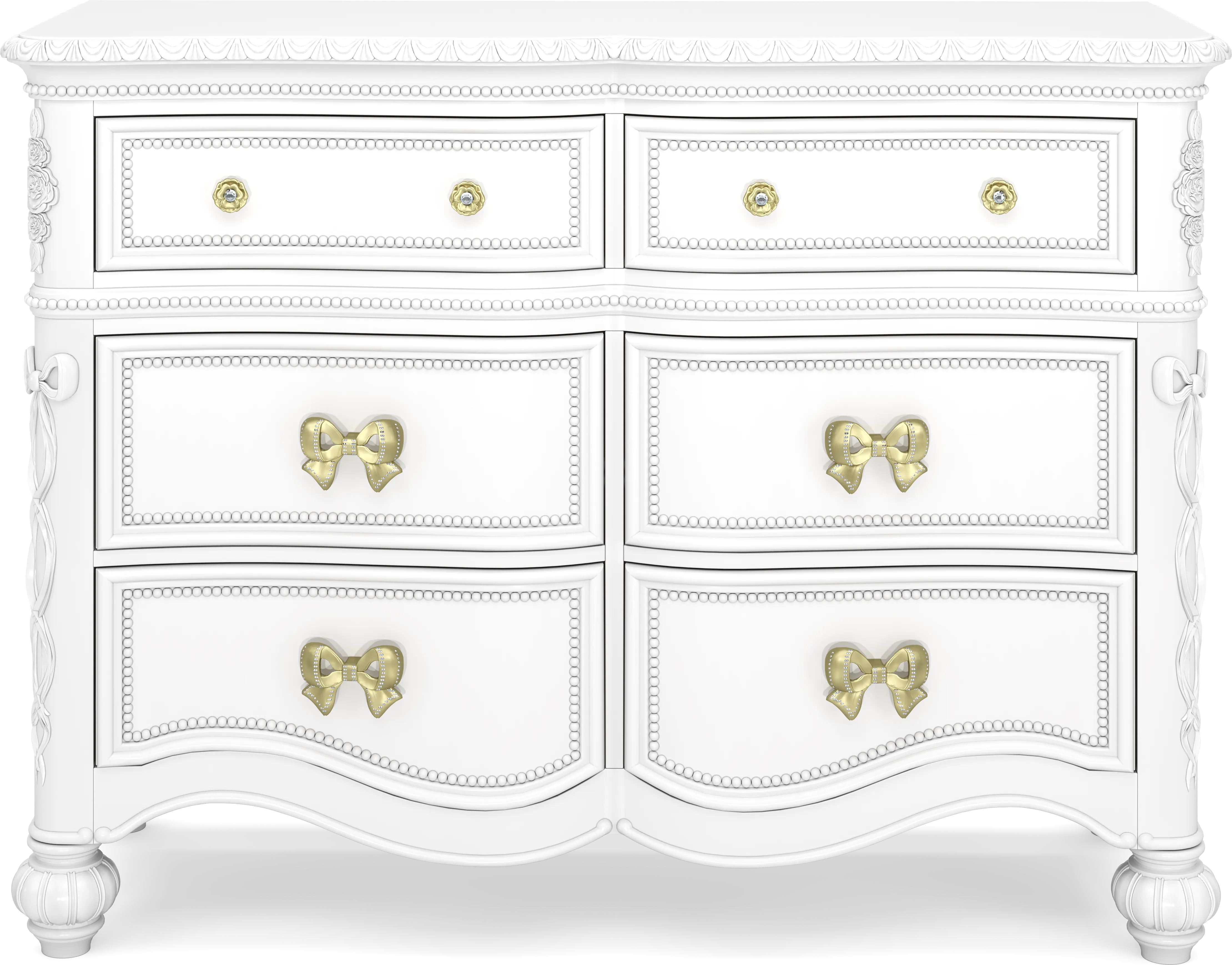 Disney Princess Sparkle White Twin Upholstered Panel Bedroom - Thumbnail - Image 6