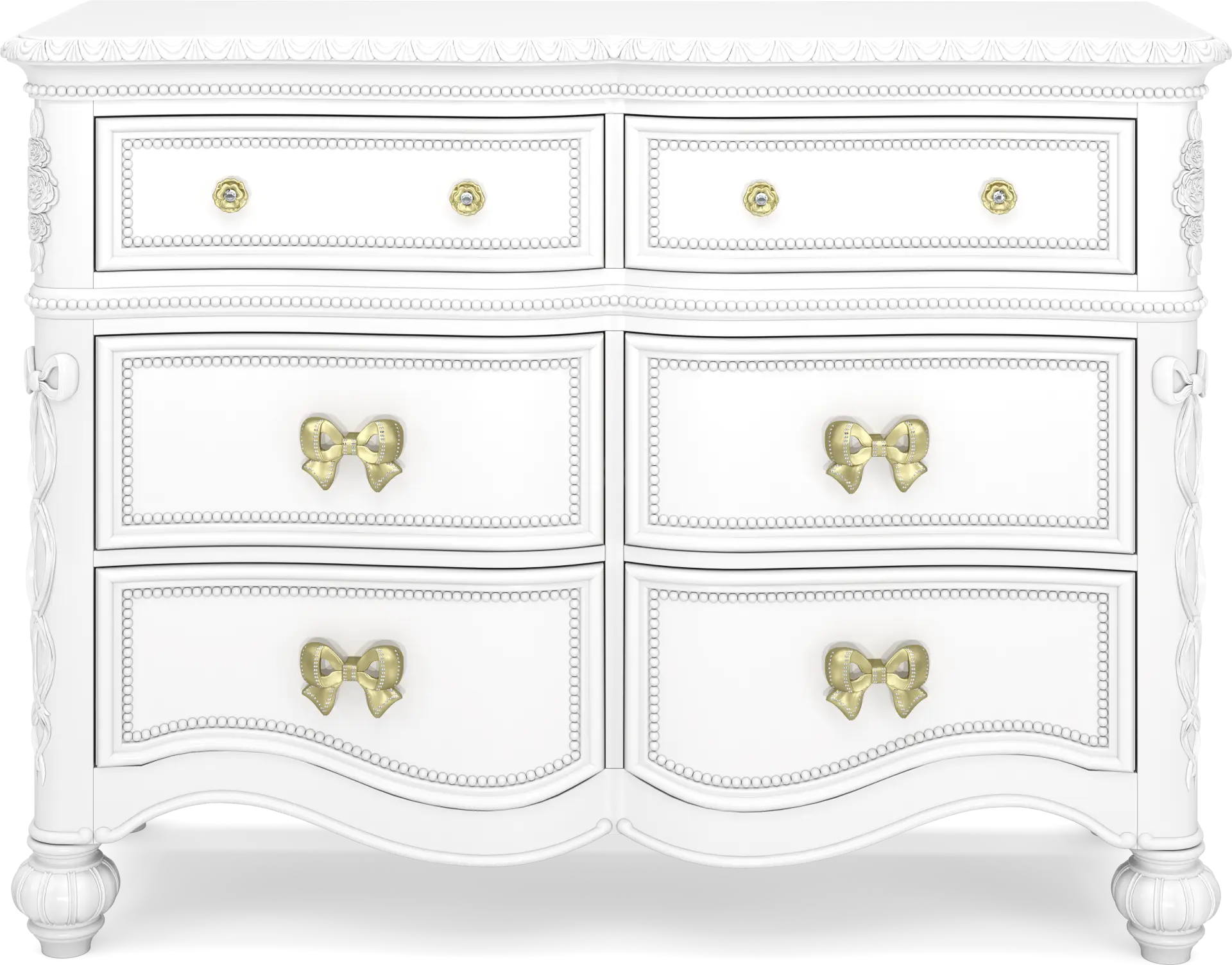 Disney Princess Sparkle White 6 Drawer Dresser