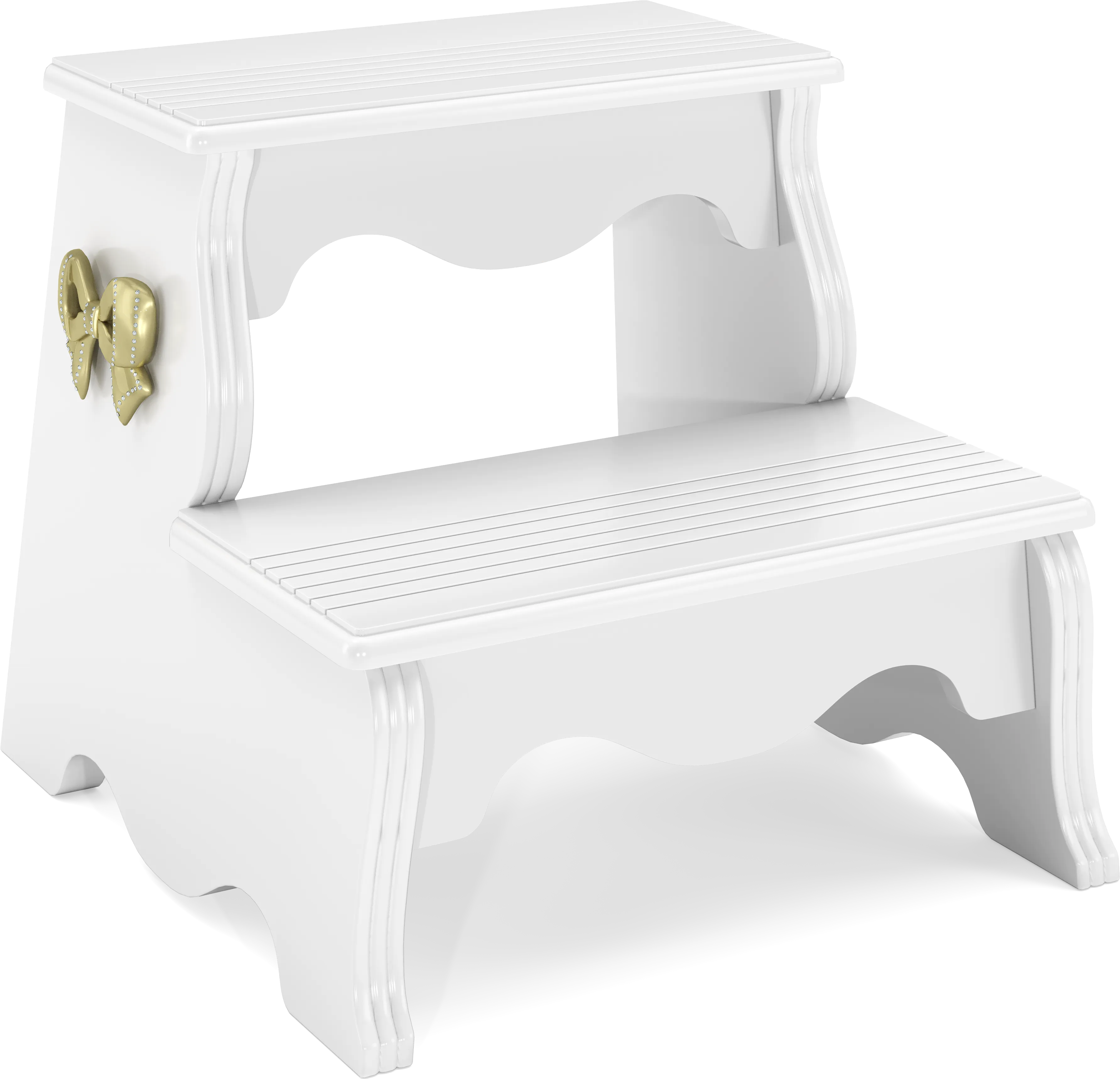 Disney Princess Sparkle White Bed Step Stool - Thumbnail - Image 1