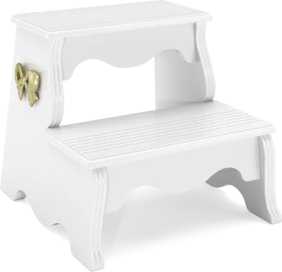 Disney Princess Sparkle White Bed Step Stool