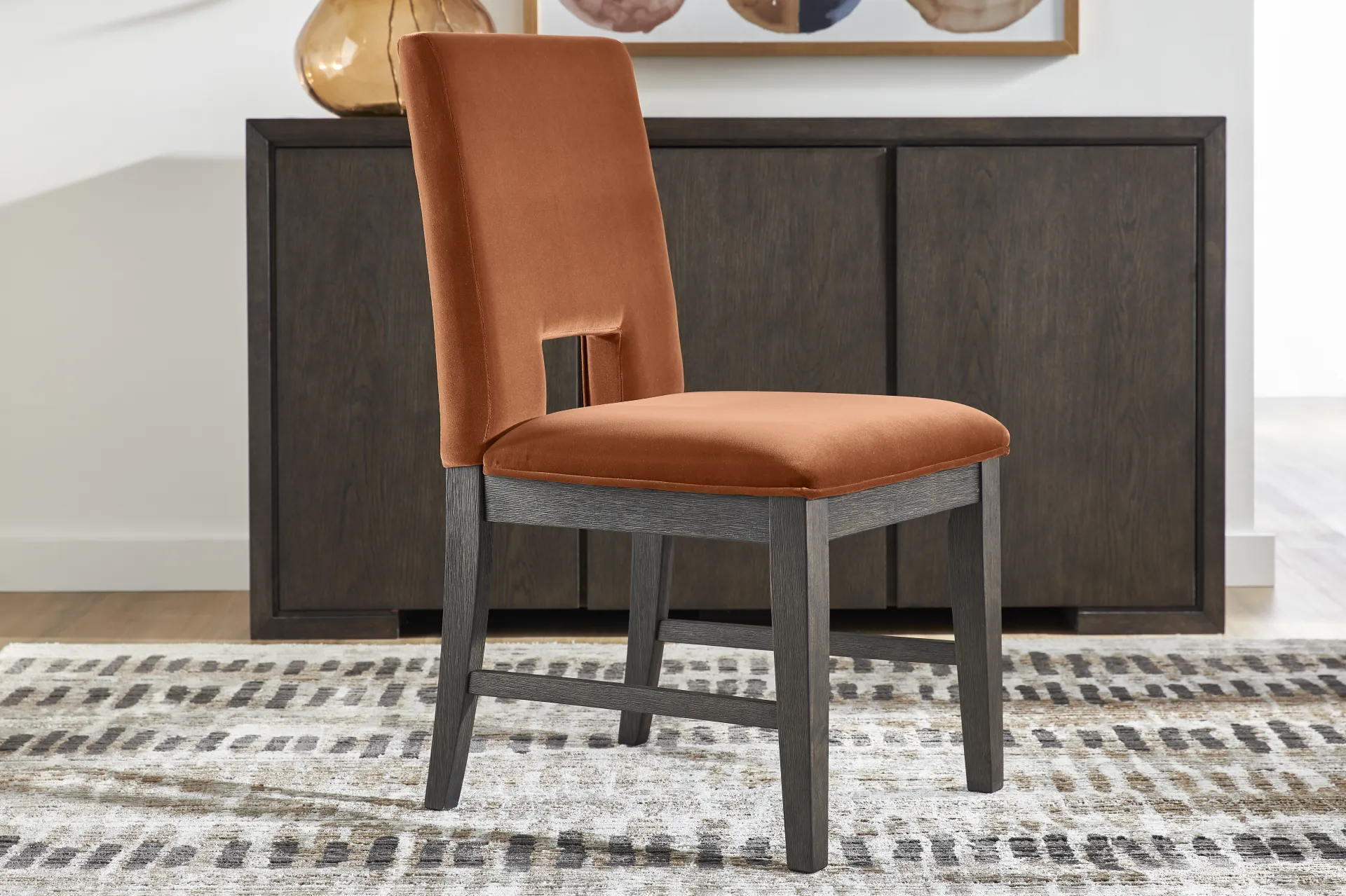 Angelica Orange Side Chair - Image 2