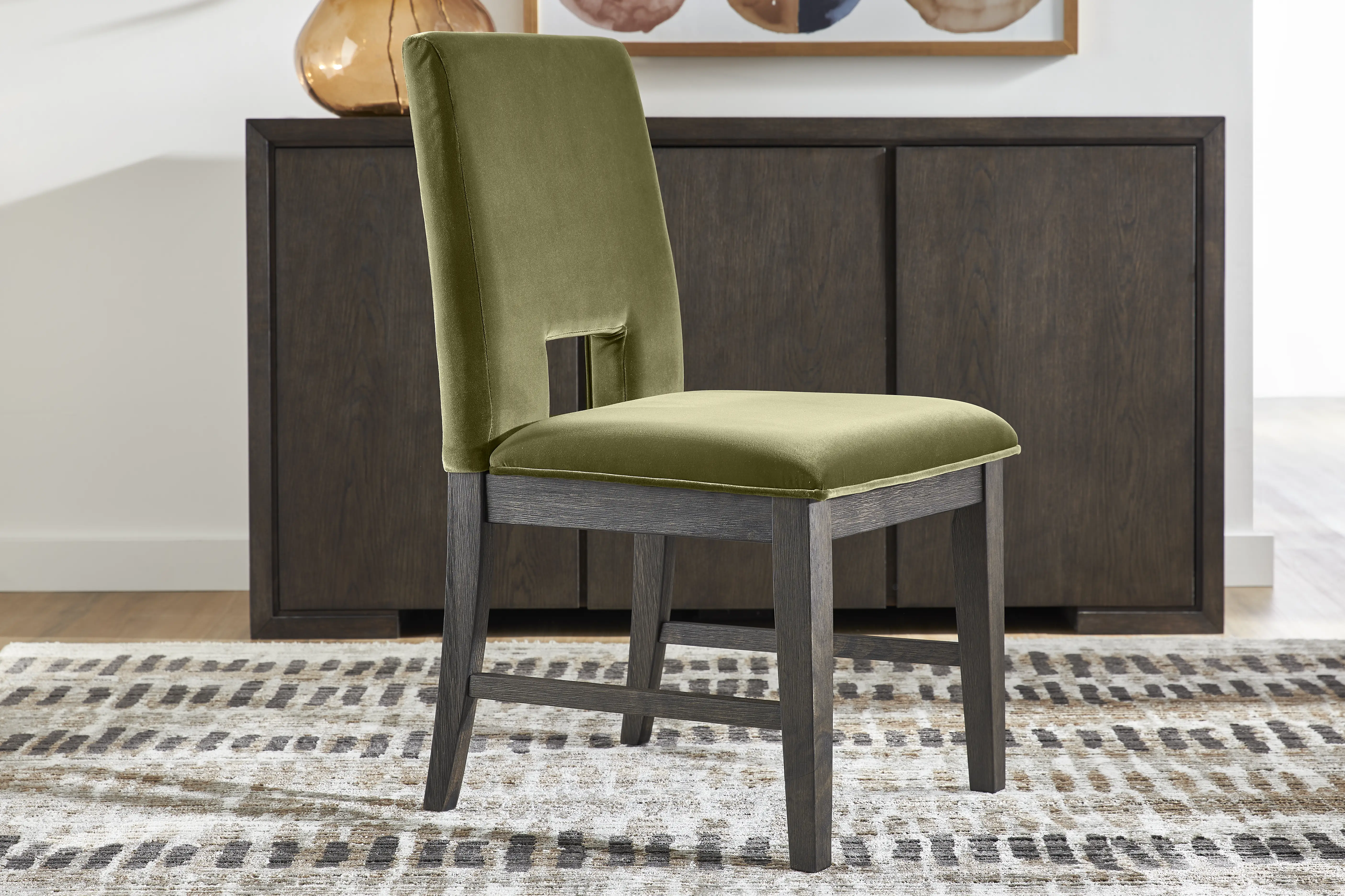 Angelica Green Side Chair - Thumbnail - Image 3