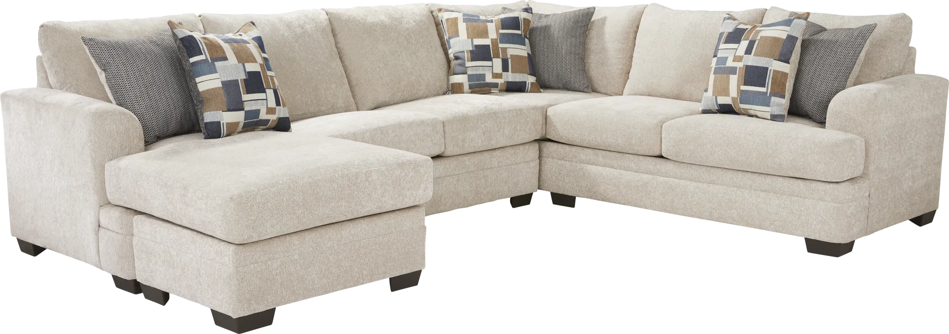 Copley Place Linen 2 Pc Sleeper Sectional - Image 1