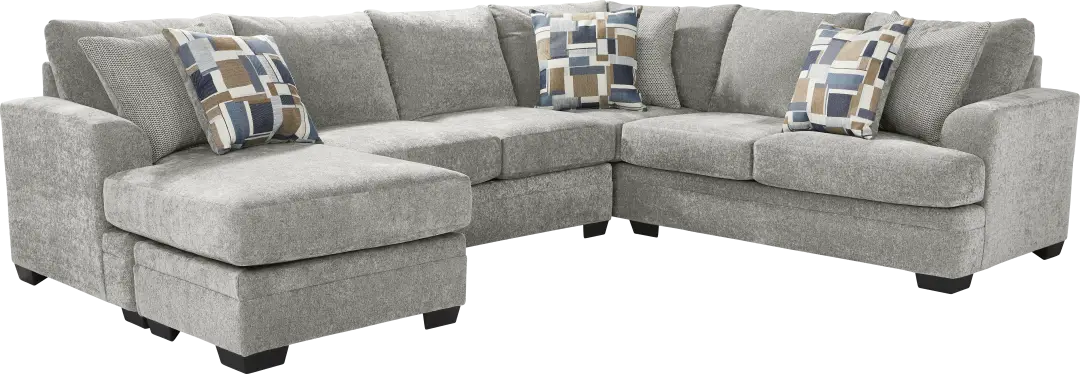 Copley Place Slate 2 Pc Sleeper Sectional