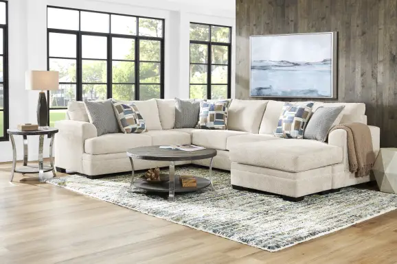 Copley Place Linen 2 Pc Gel Foam Sleeper Sectional