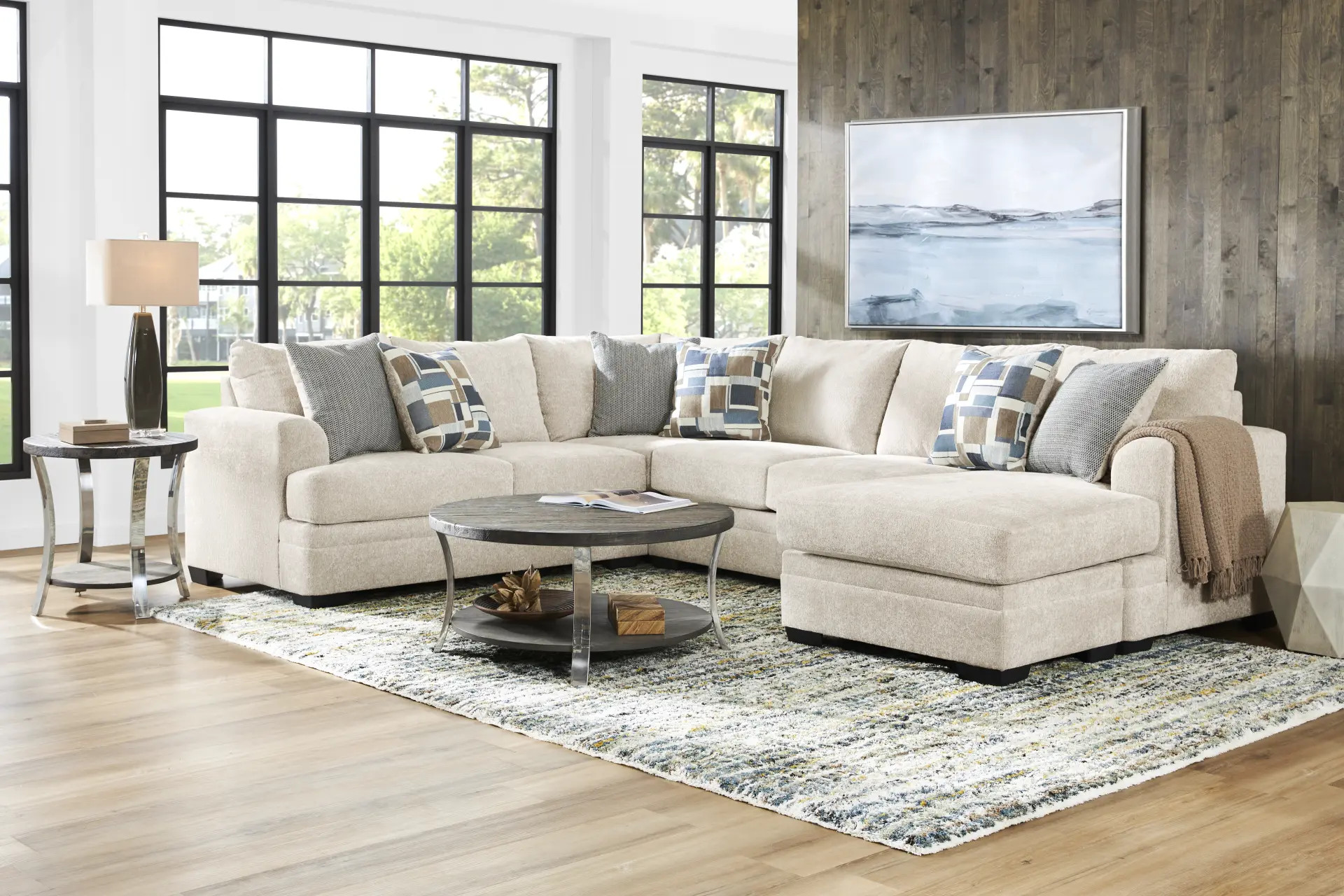 Copley Place Linen 2 Pc Sleeper Sectional