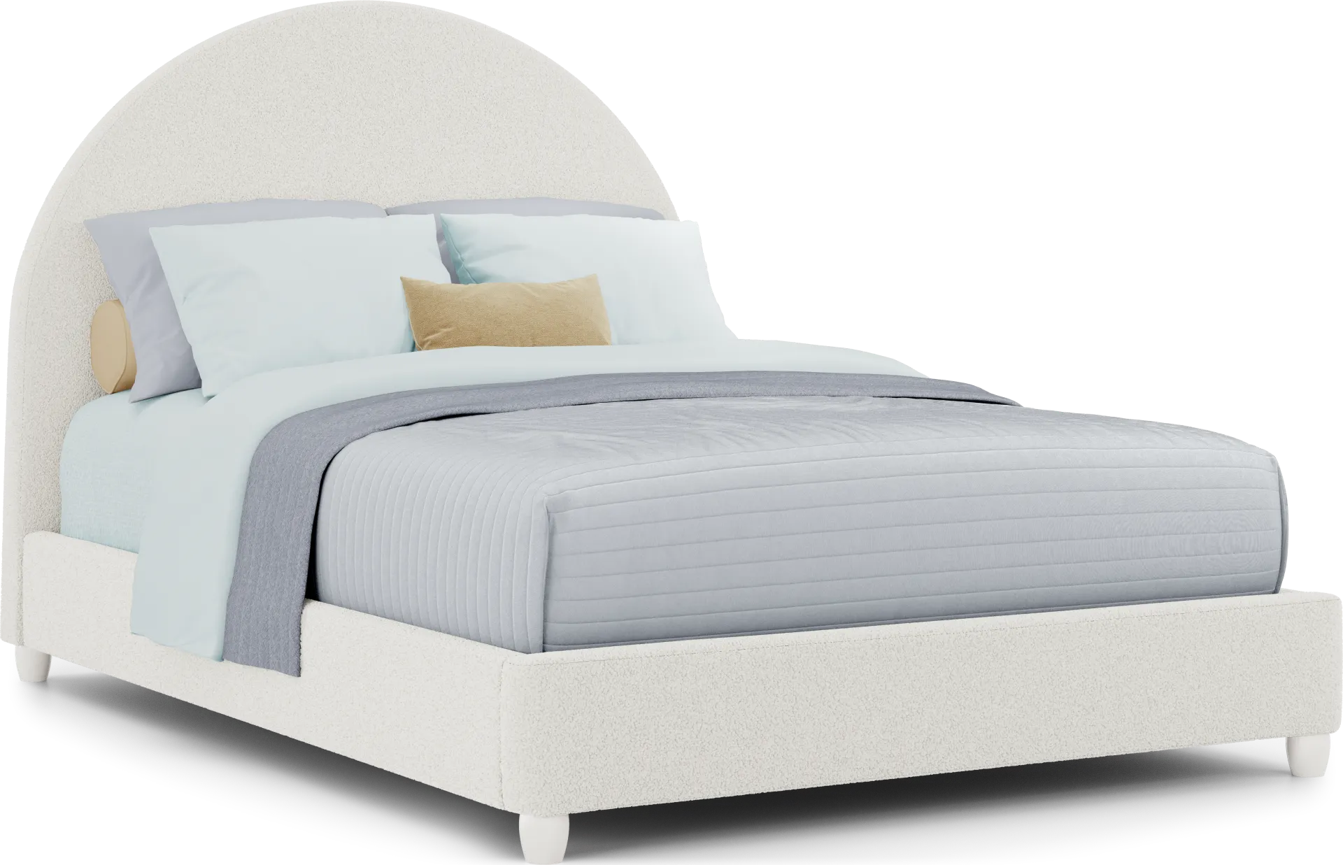 Kids Moonstone Natural Full Upholstered Bed - Image 1