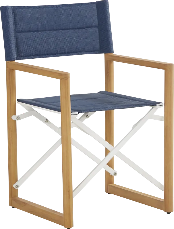 Oscar Blue Outdoor Sling Folding Chair