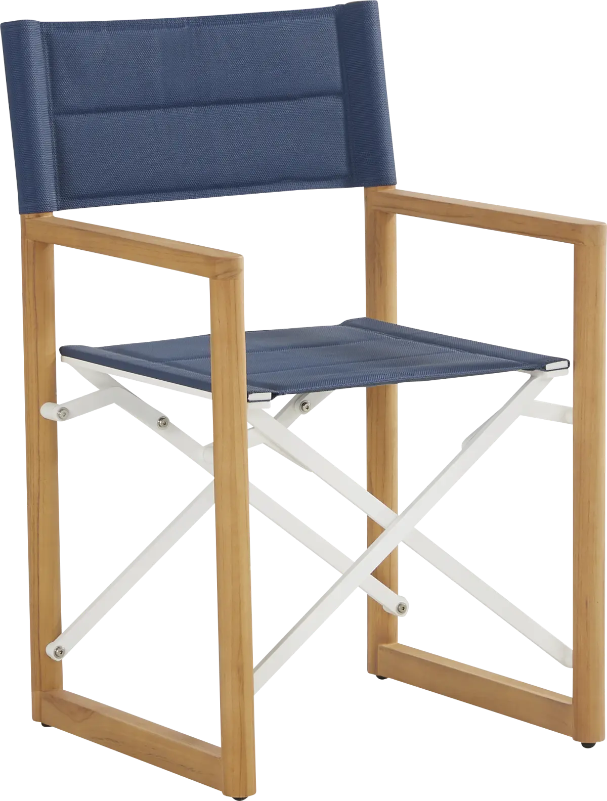 Bay Terrace Brown Dark Wood Wicker Outdoor Square Back Arm Chair
