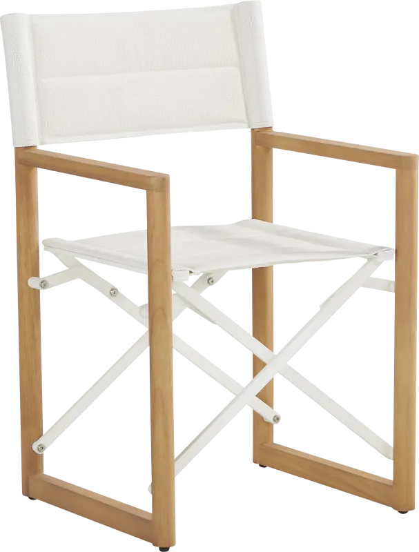 Oscar White Outdoor Sling Folding Chair