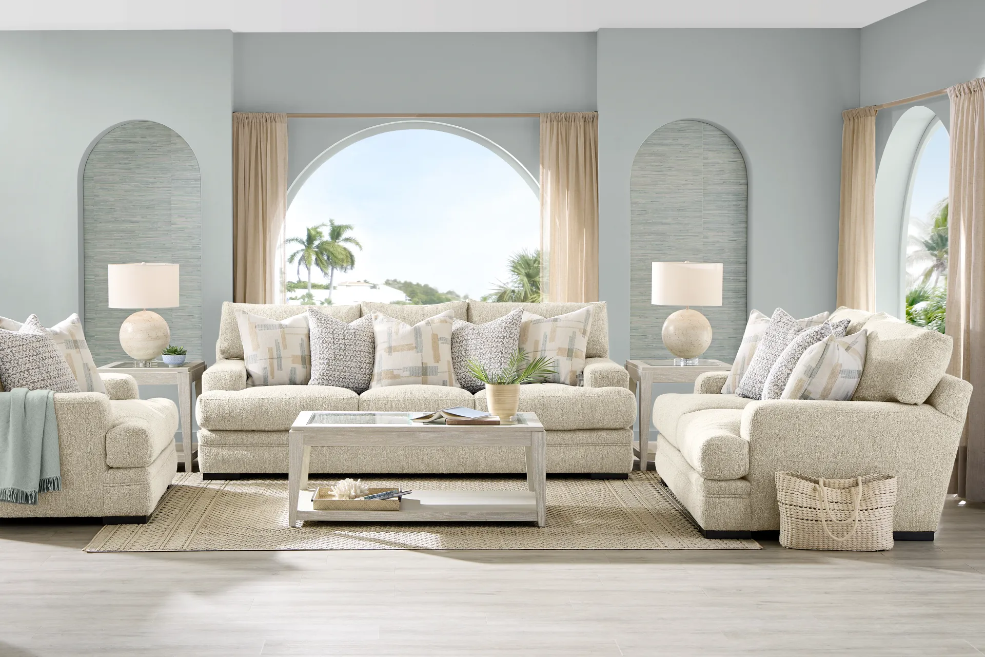 Channel Park Oatmeal Sofa - Image 2