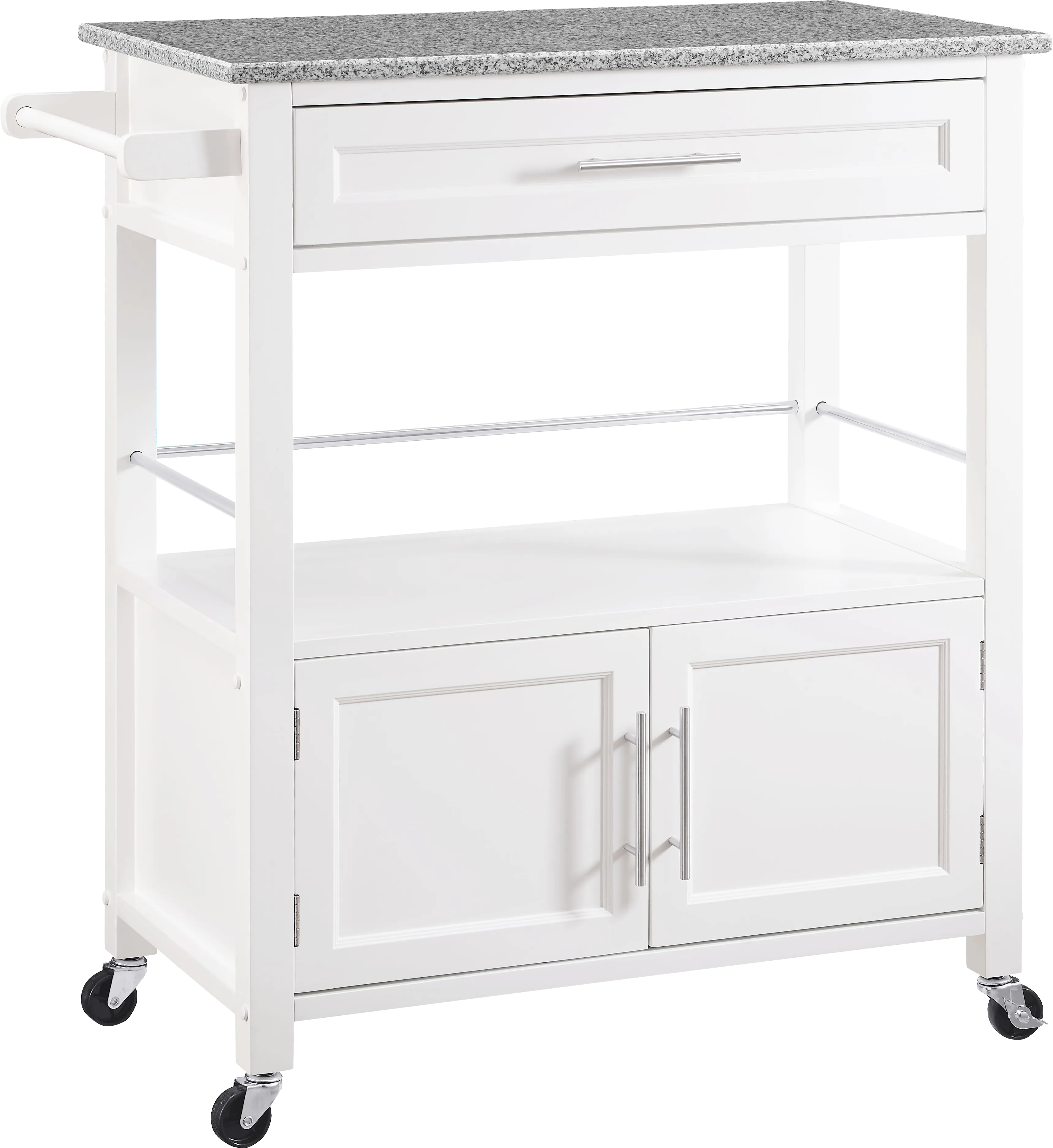 Tomafield White Bar Cart - Thumbnail - Image 1