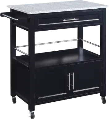 Tomafield Black Bar Cart