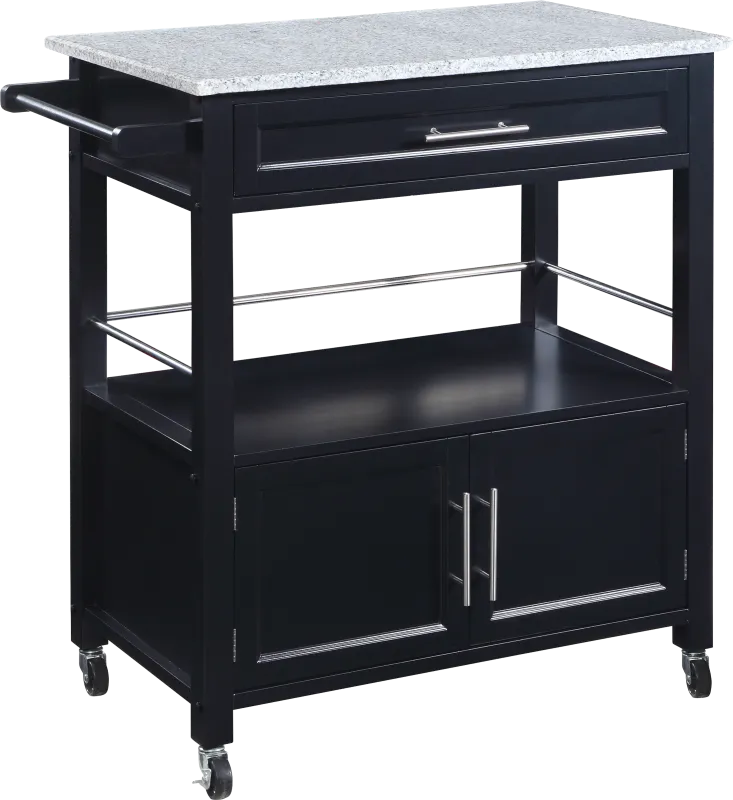 Tomafield Black Bar Cart