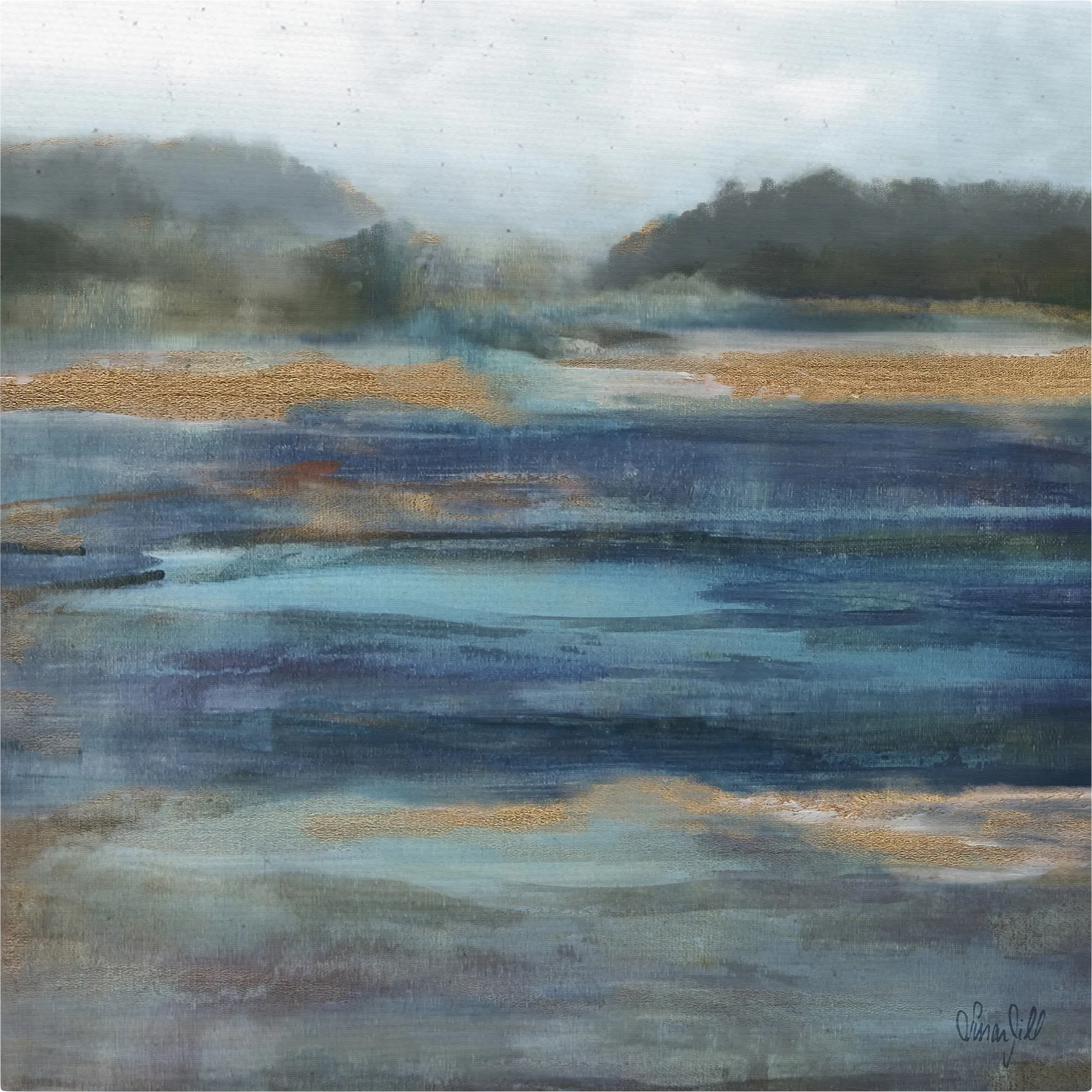 Morning Lakeview Artwork - Image 1