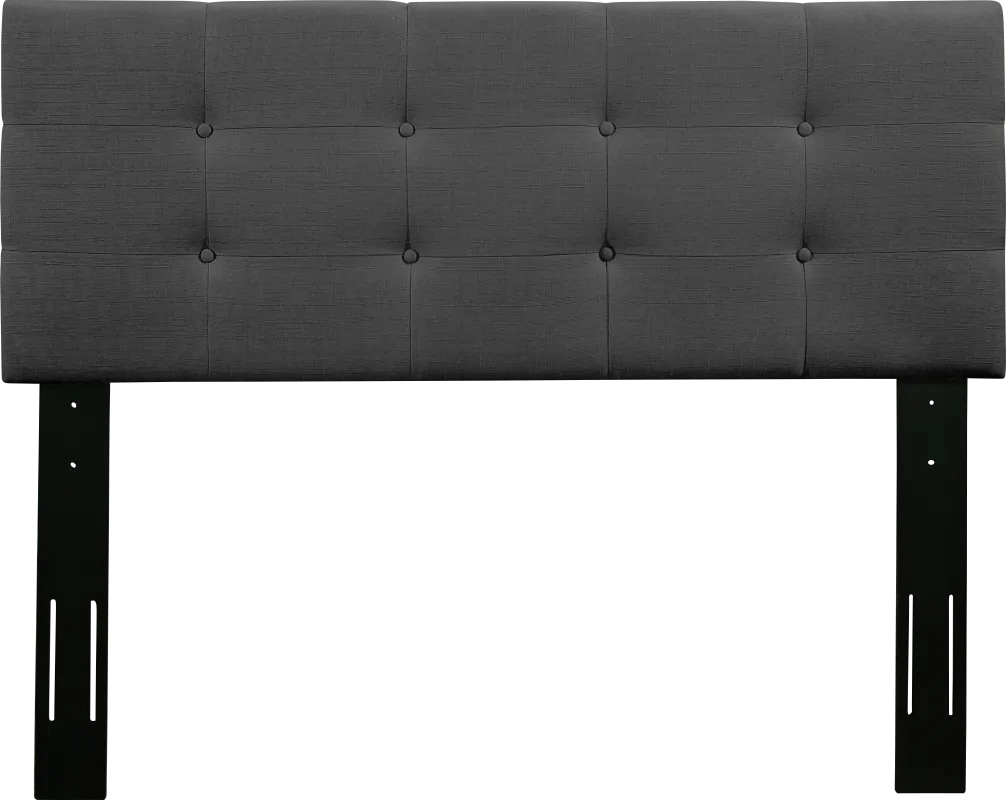 Criswell Dark Gray Twin Upholstered Headboard
