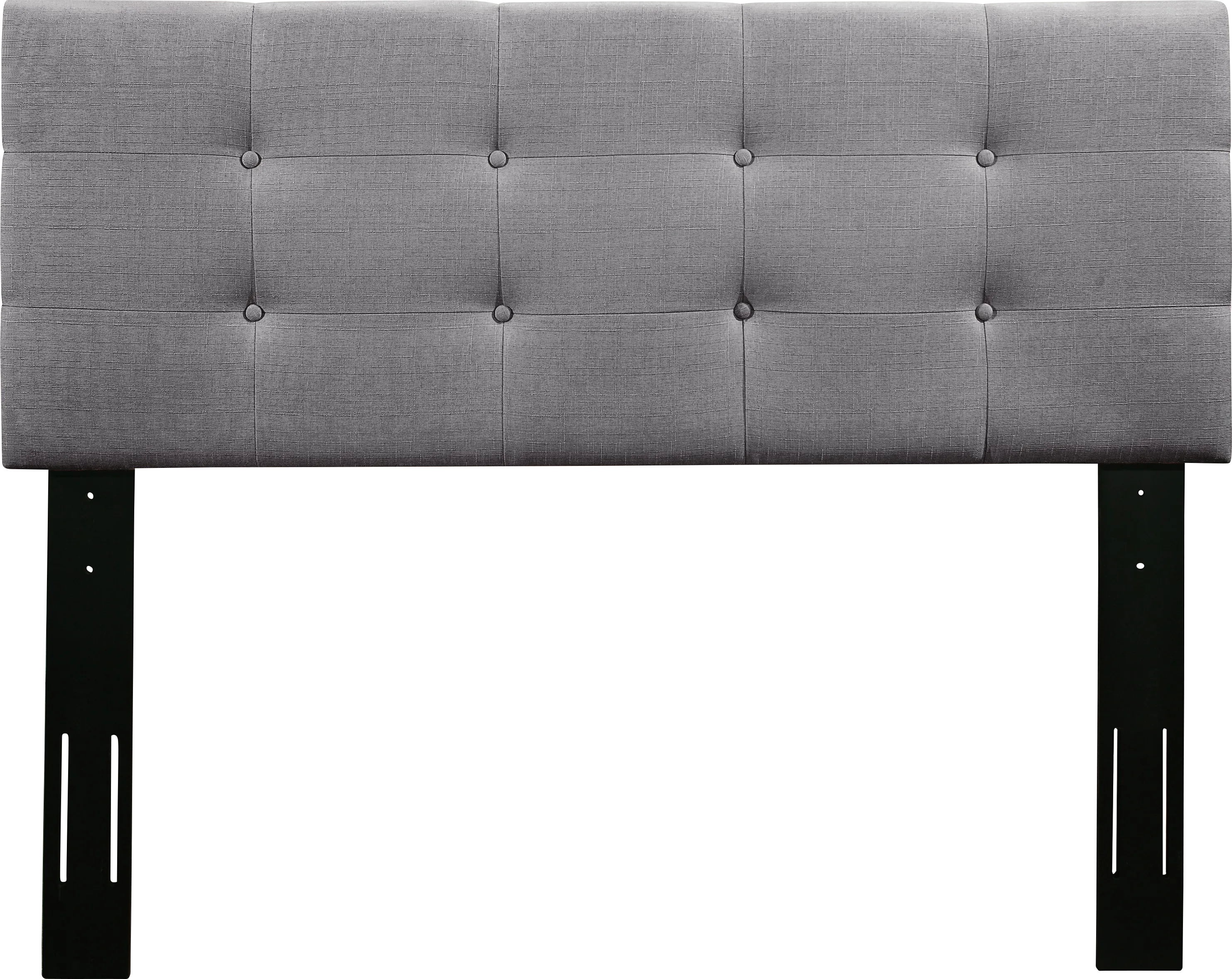 Criswell Gray King Upholstered Headboard - Thumbnail - Image 1