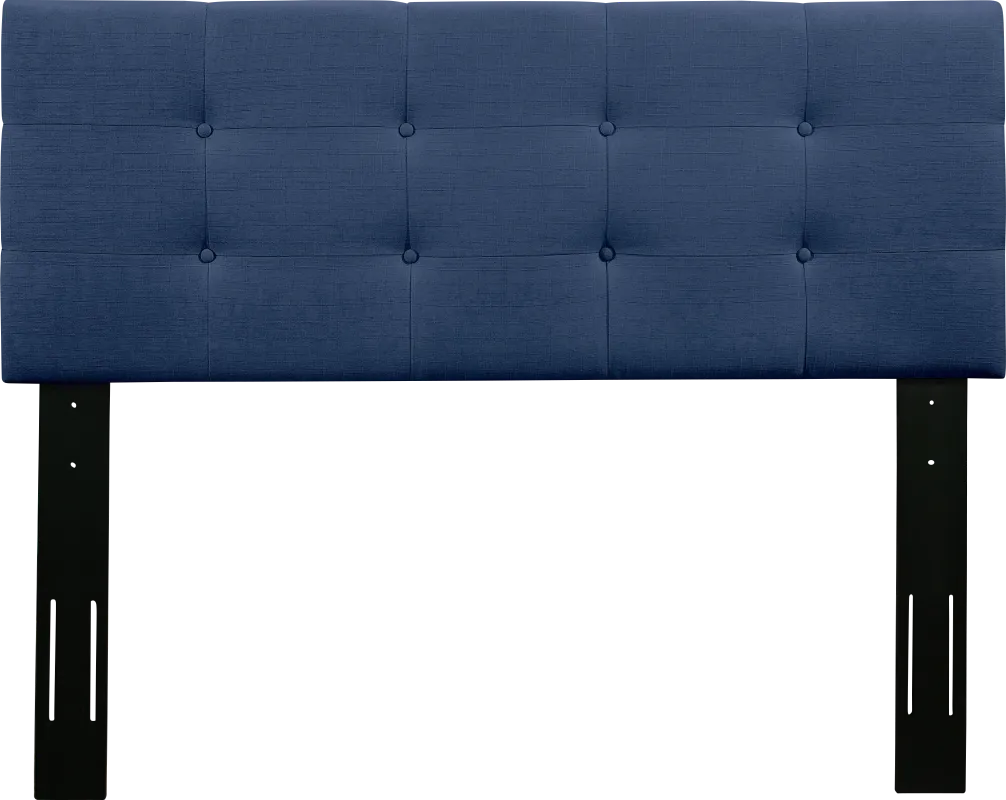 Criswell Blue Twin Upholstered Headboard