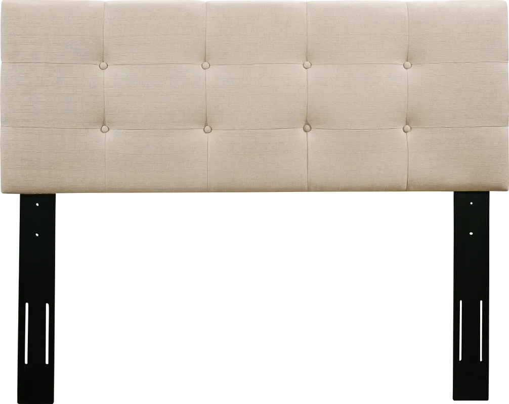 Criswell Beige King Upholstered Headboard