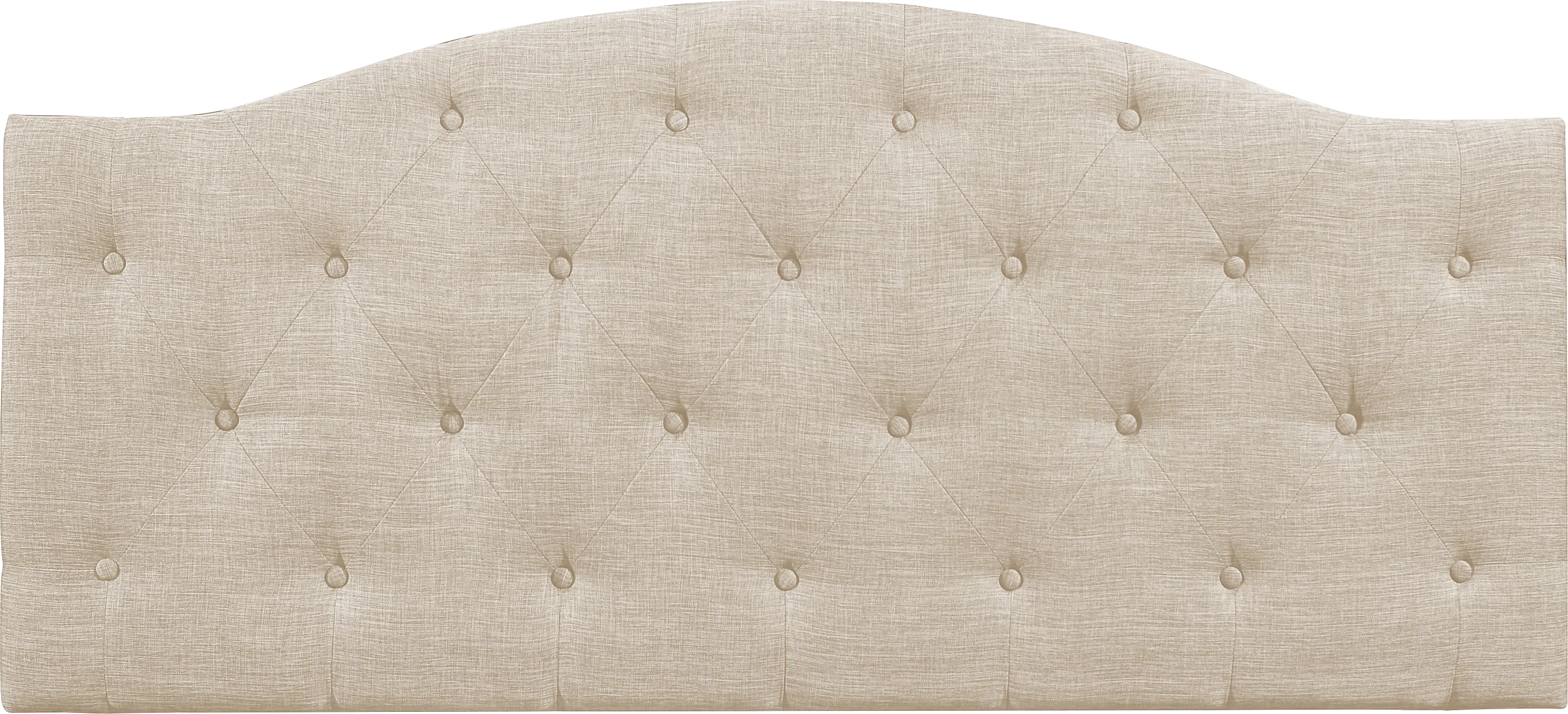 Barnsdale Beige Twin Upholstered Headboard - Thumbnail - Image 1