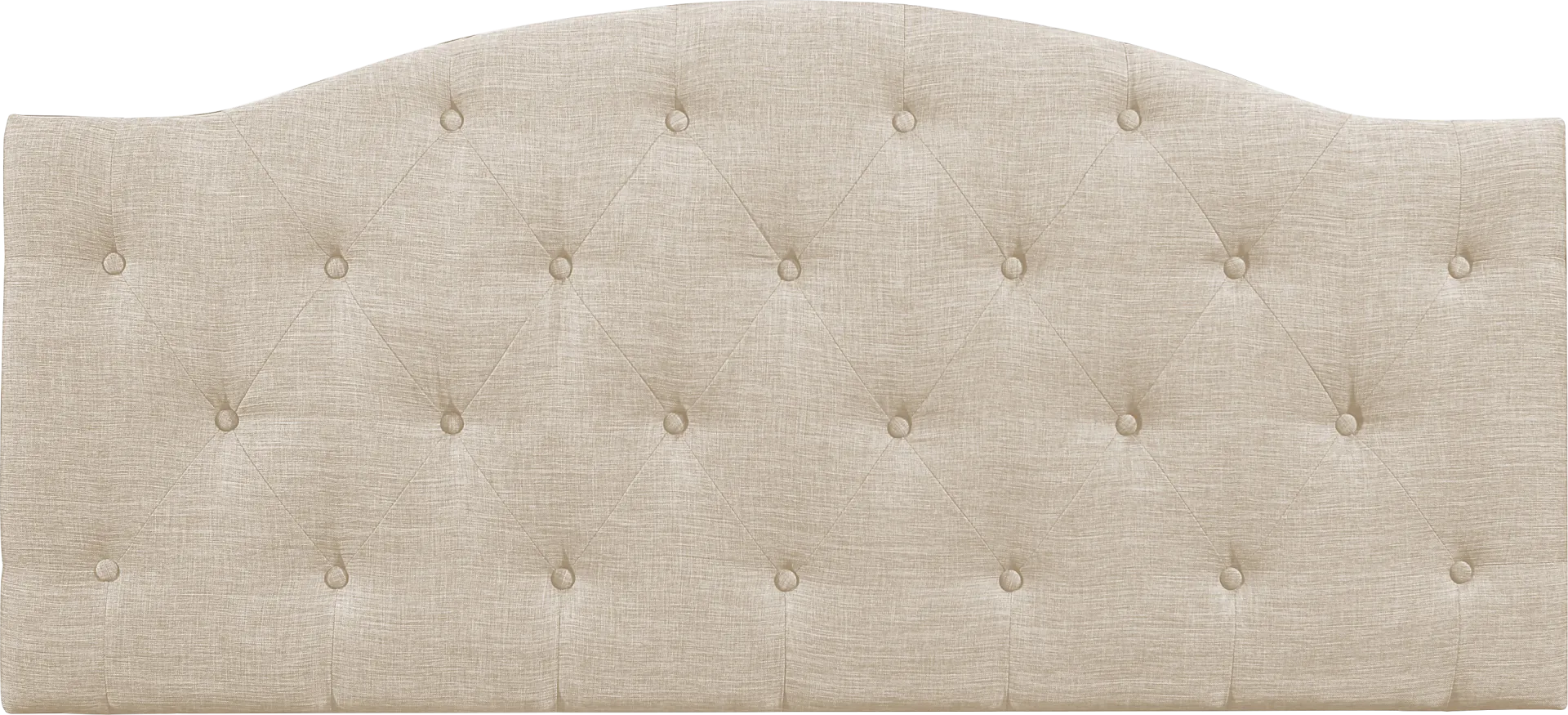 Barnsdale Beige King Upholstered Headboard - Image 1