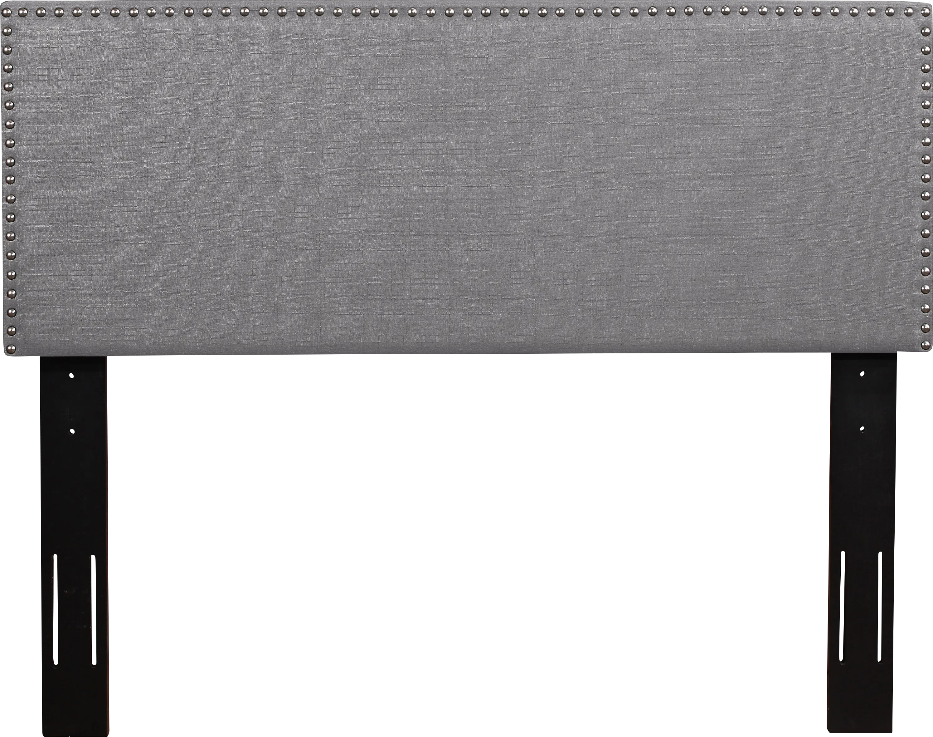Charnwood Gray King Upholstered Headboard - Thumbnail - Image 1