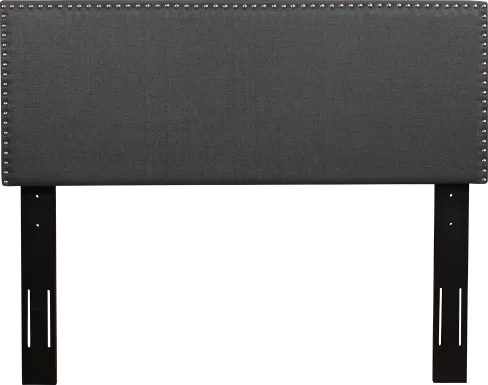 Charnwood Dark Gray King Upholstered Headboard