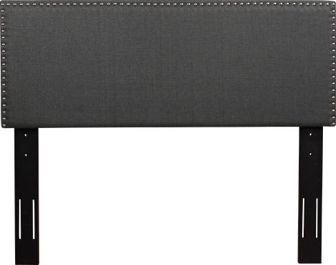 Charnwood Dark Gray King Upholstered Headboard