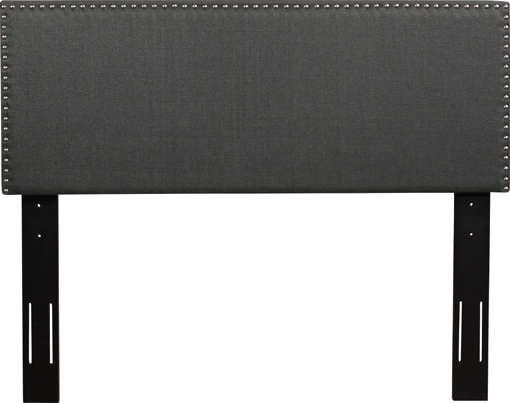 Charnwood Dark Gray King Upholstered Headboard