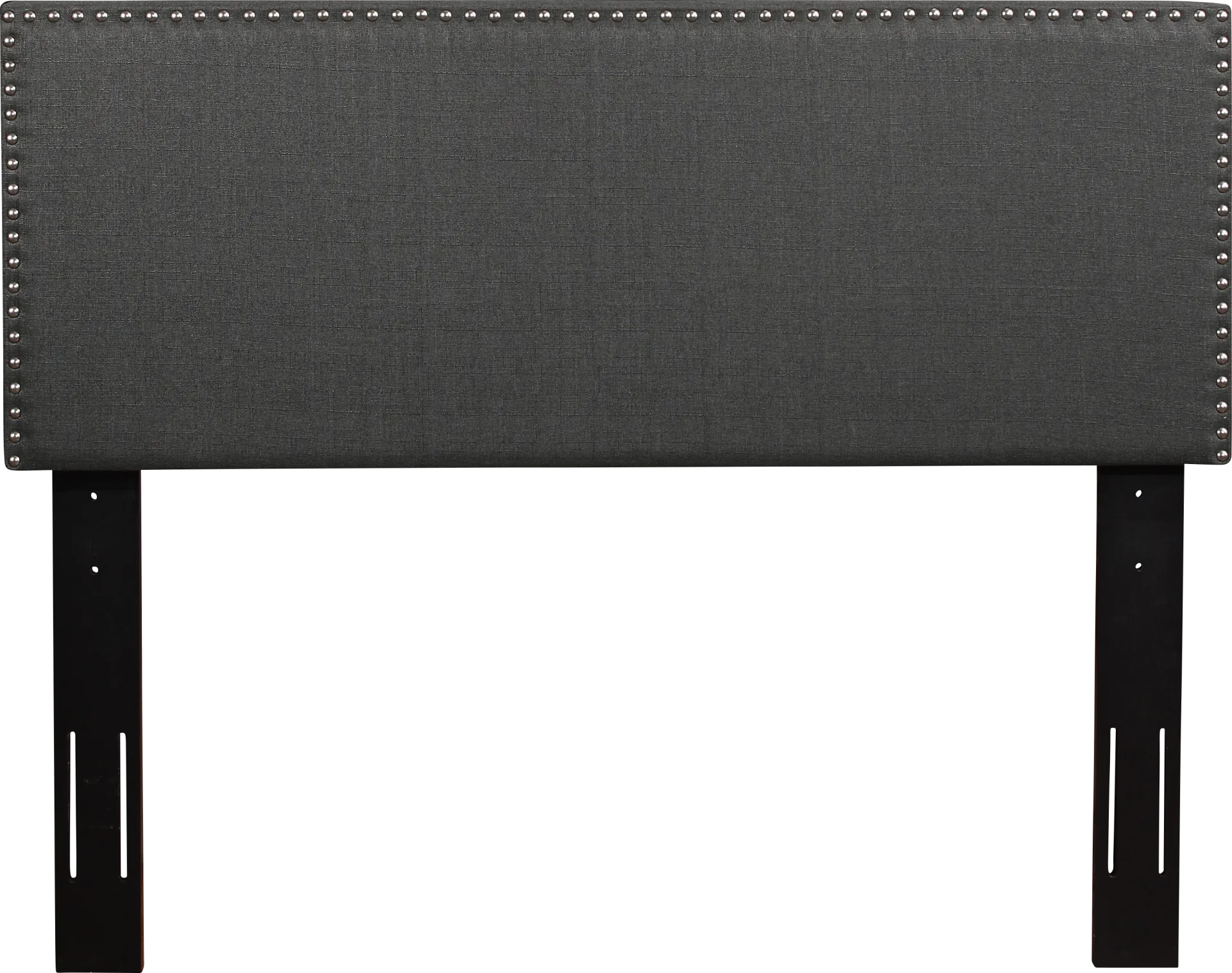 Charnwood Dark Gray King Upholstered Headboard - Image 1