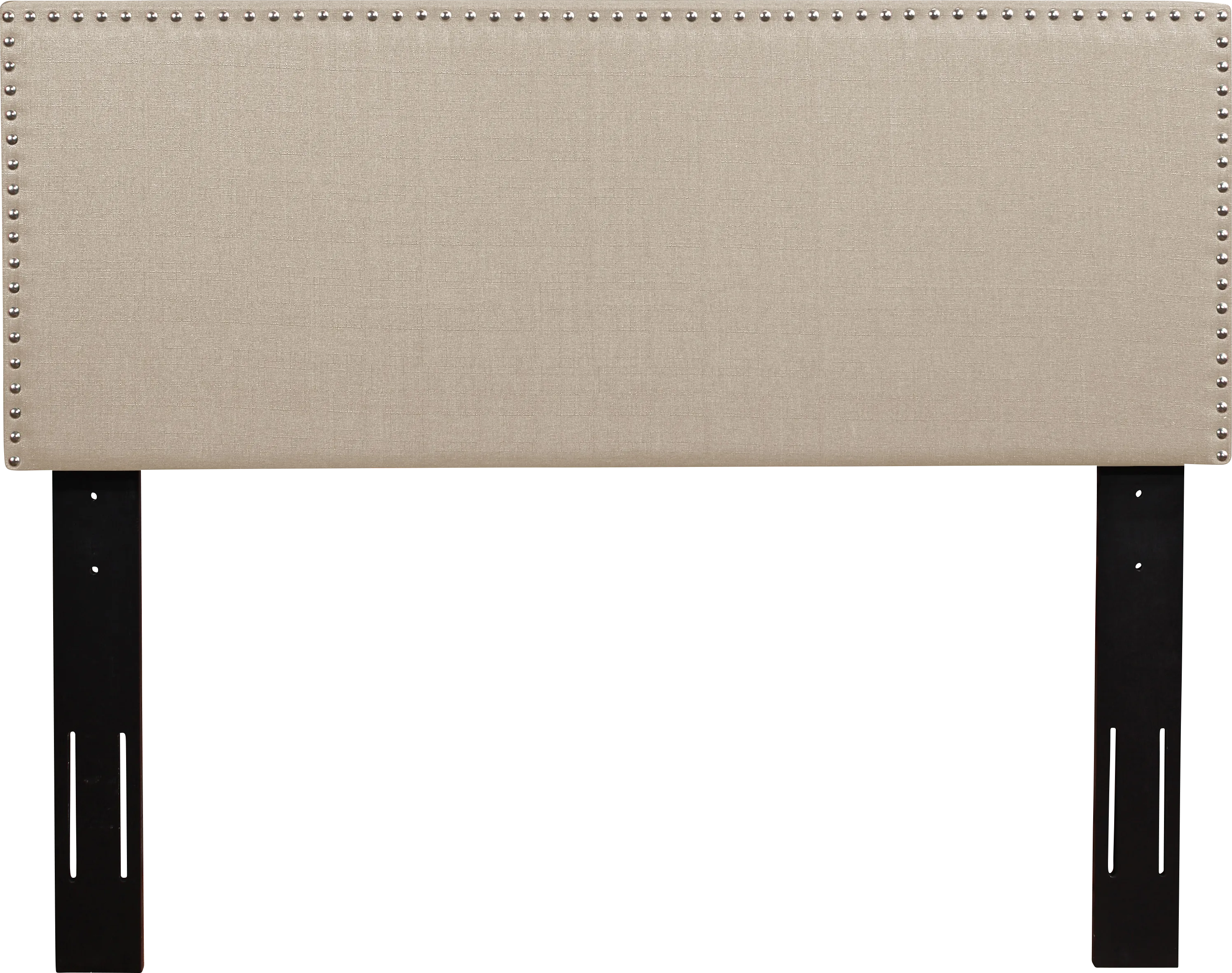 Charnwood Beige Full/Queen Upholstered Headboard - Thumbnail - Image 1