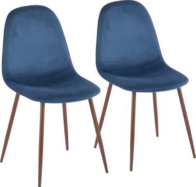 Faye Lane III Blue Side Chair, Set of 2
