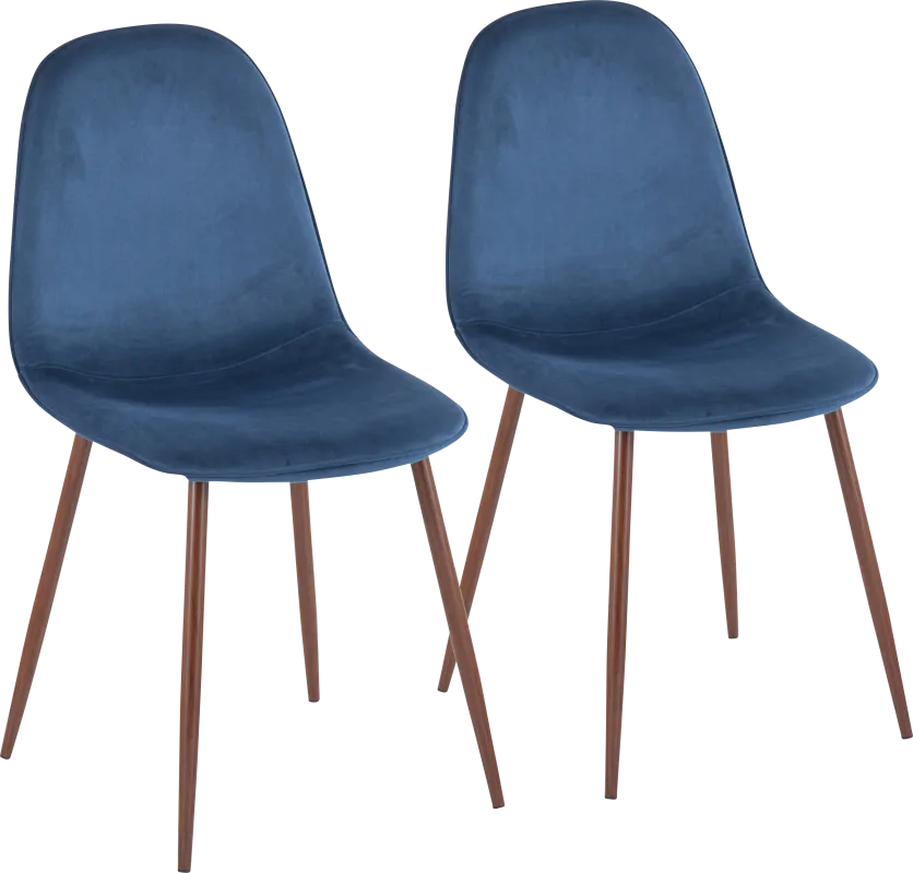 Faye Lane III Blue Side Chair, Set of 2