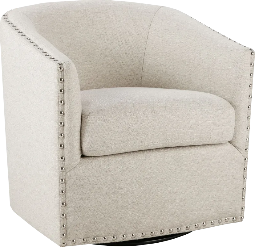 Minturn Natural Accent Swivel Chair