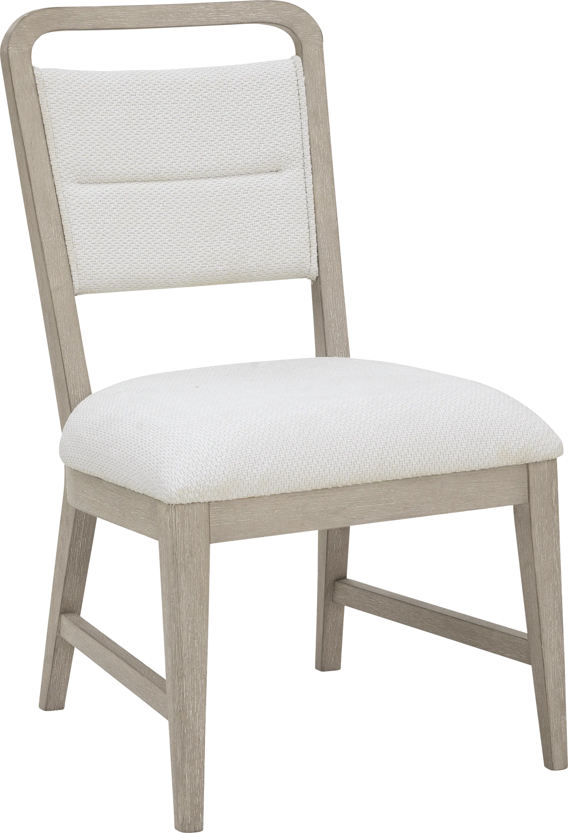 Canyon Light Gray 5 Pc Round Dining Room with Upholstered Chairs - Image 3