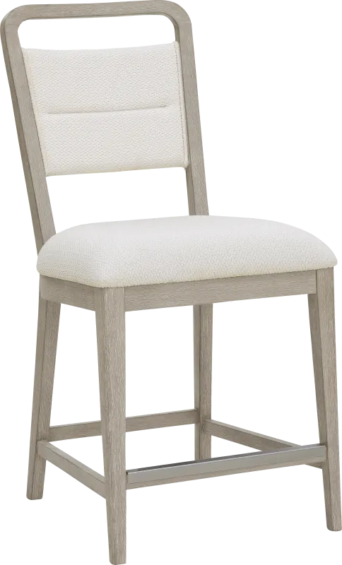 Canyon Light Gray Upholstered Counter Stool