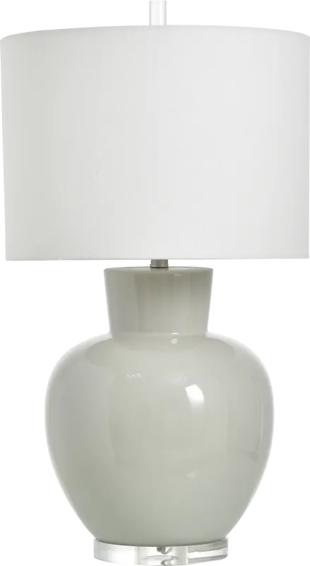 Slooth Edge Gray Table Lamp