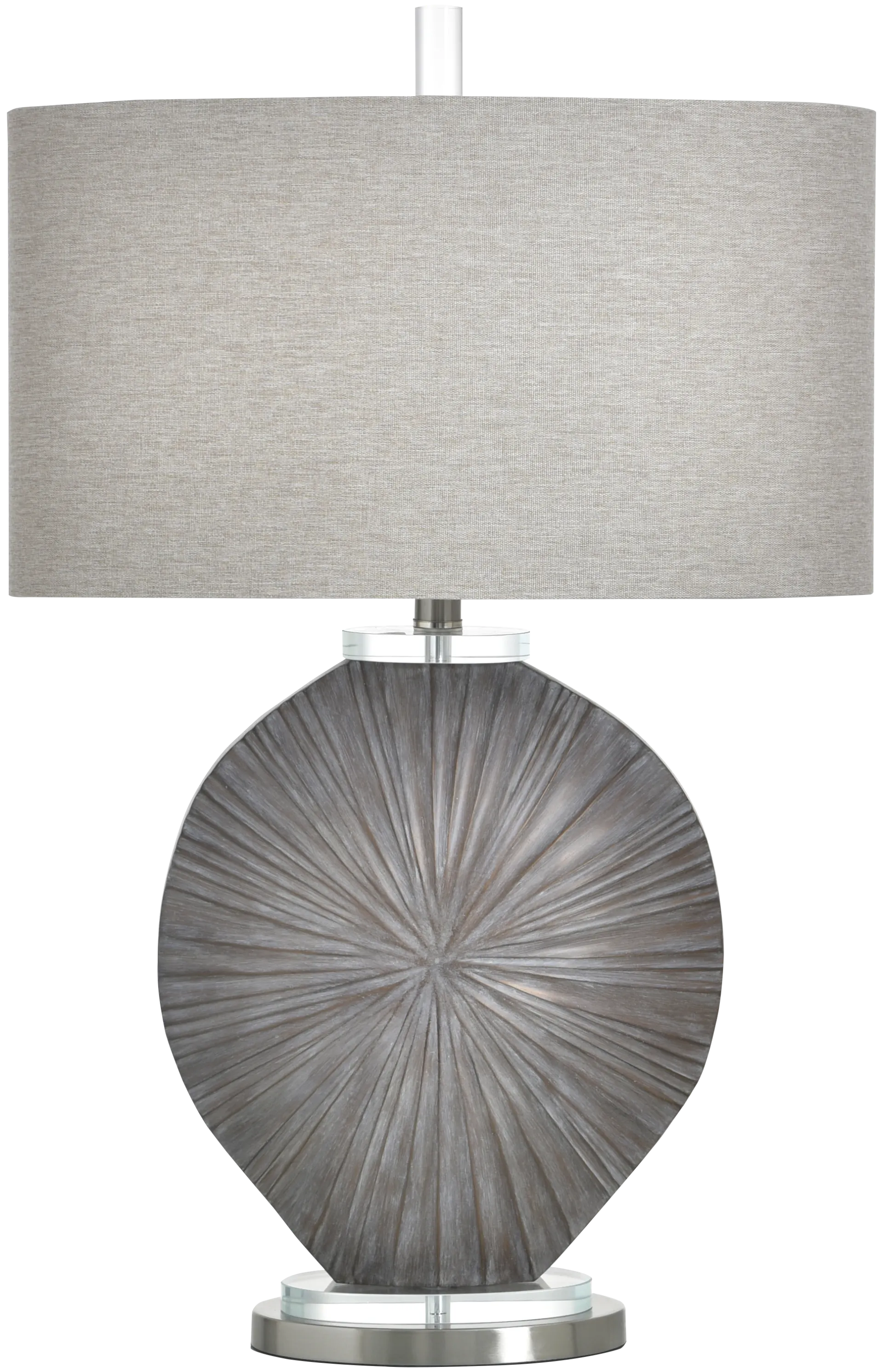 gray table lamp