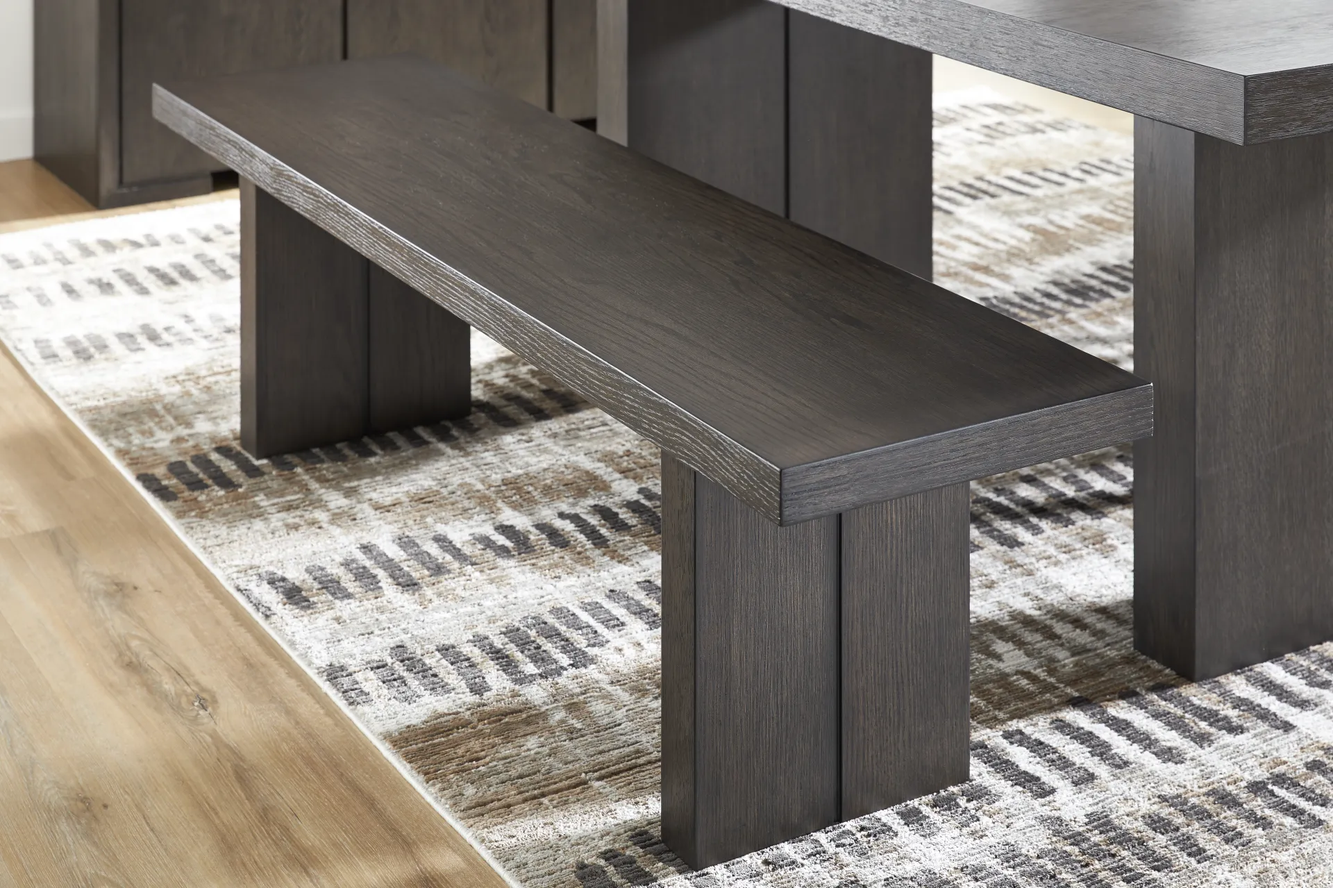 Angelica Brown Dining Bench - Image 2