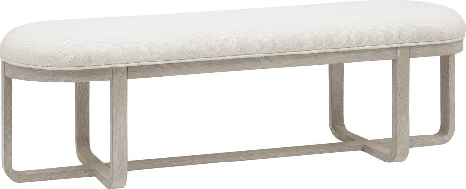 Canyon Light Gray Dining Bench