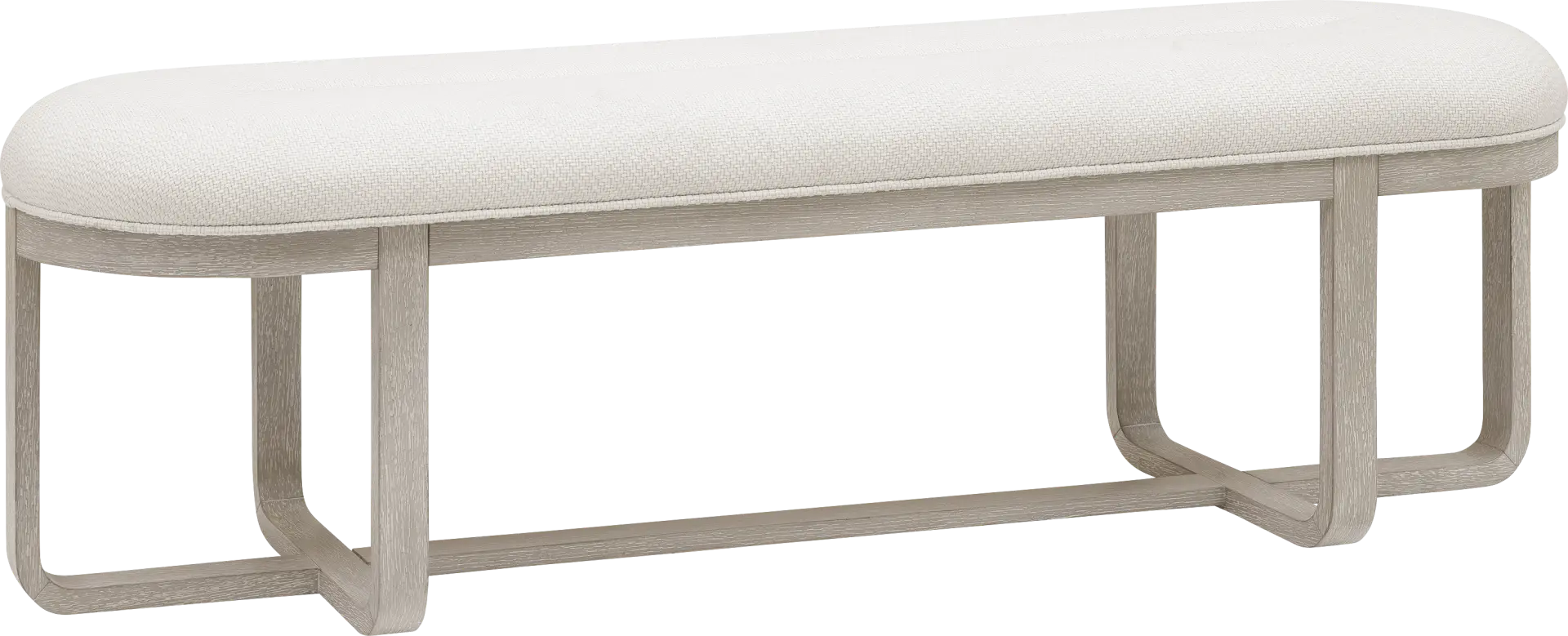 Canyon Light Gray Dining Bench