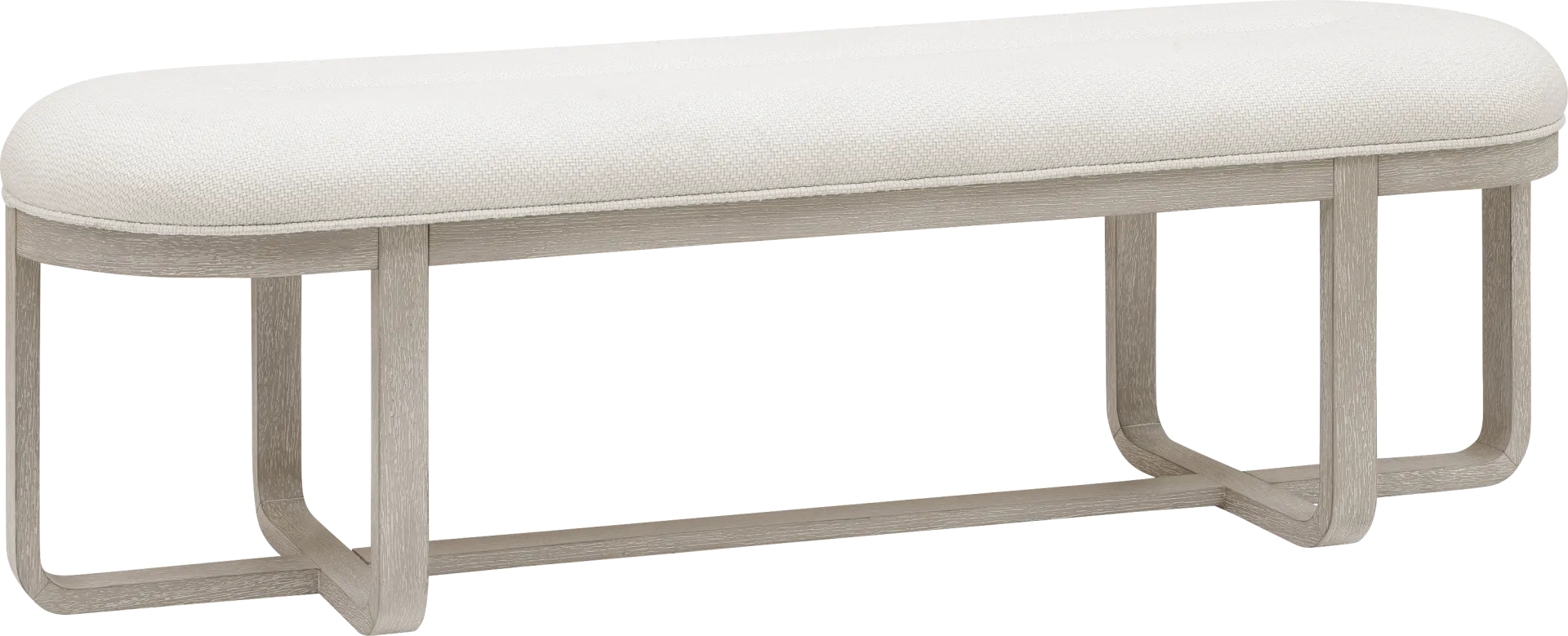 Canyon Light Gray 6 Pc Dining Room with Upholstered Chairs and Bench - Image 3