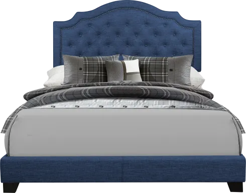 Bowerton Blue Queen Upholstered Bed