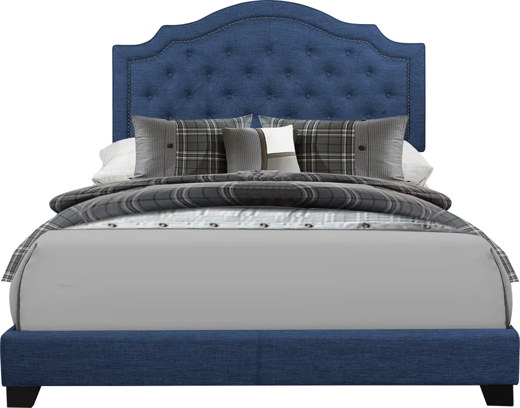 Bowerton Blue Full Upholstered Bed