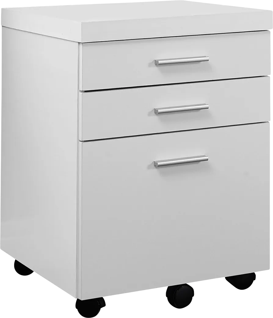 Wampton White File Cabinet - Image 1
