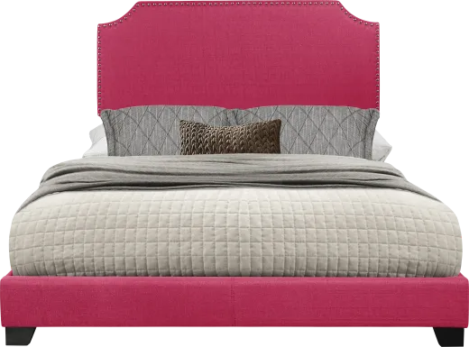 Carshalton Pink Queen Upholstered Bed