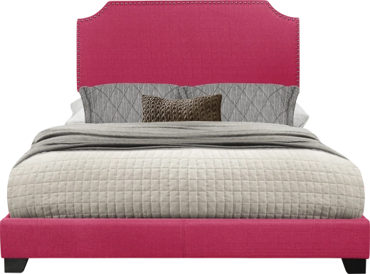 Carshalton Pink Queen Upholstered Bed