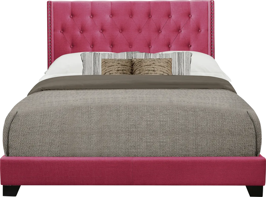 Galewood Pink Full Upholstered Bed