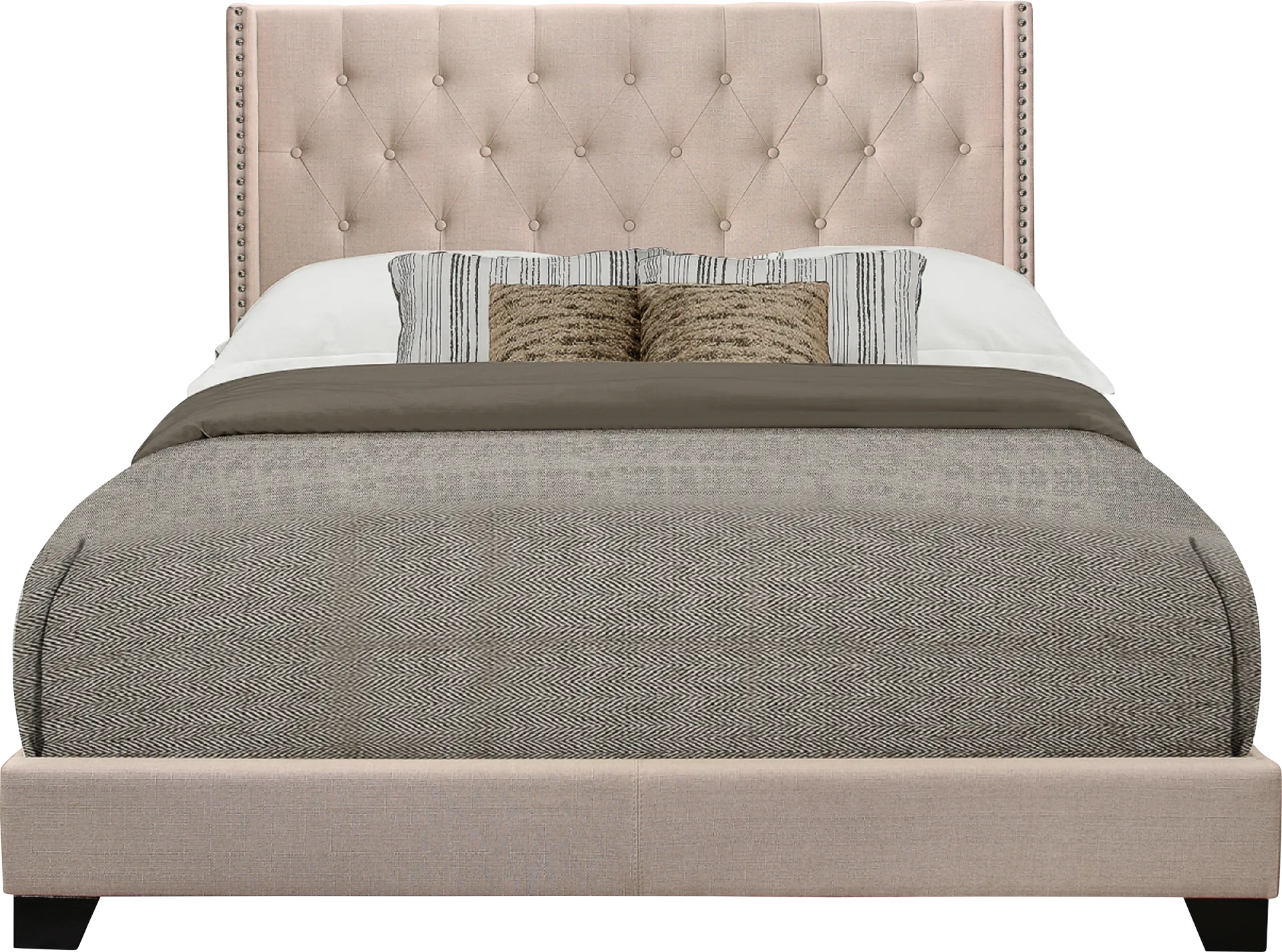 Galewood Beige Full Upholstered Bed - Image 1